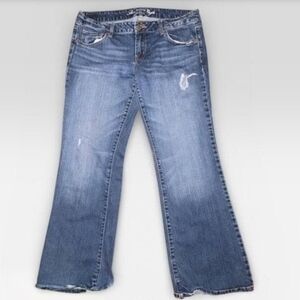 American Eagle Flared Jeans Brand New Size 14 SHORT